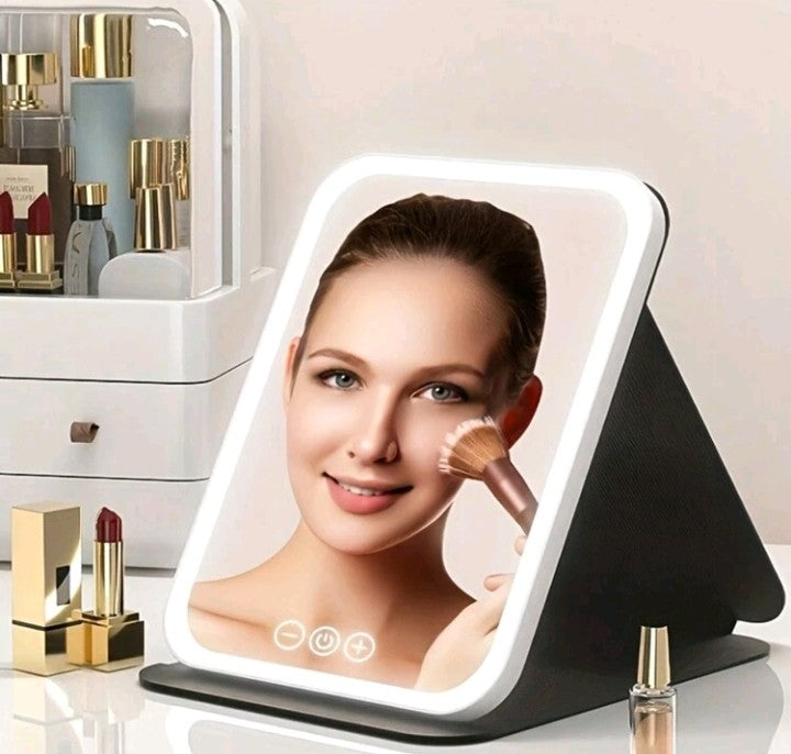 Espejo de maquillaje iluminado por LED