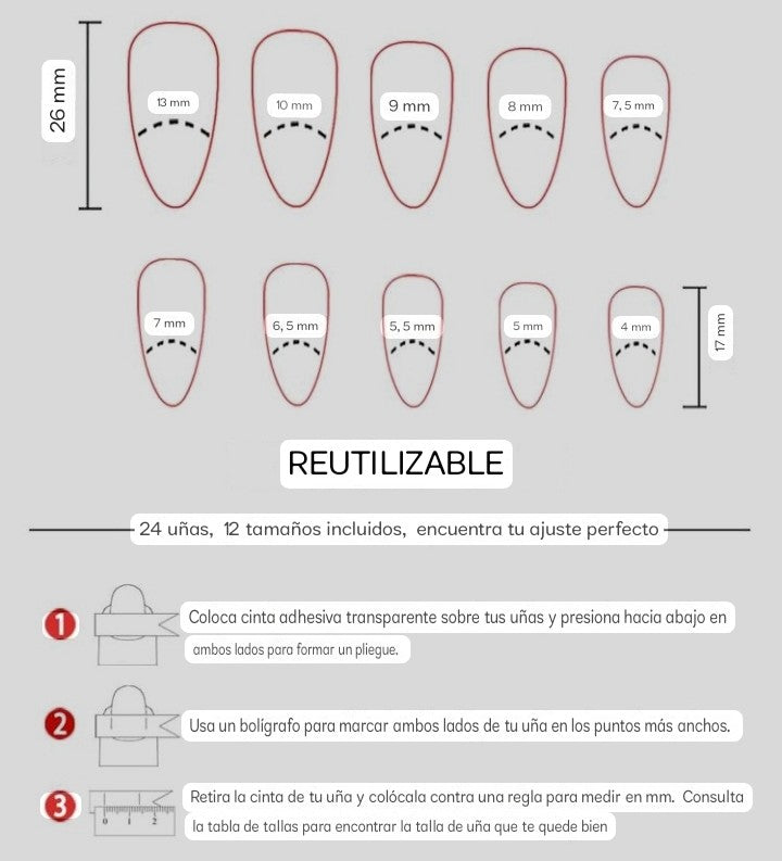 Nails Press-On reutilizables