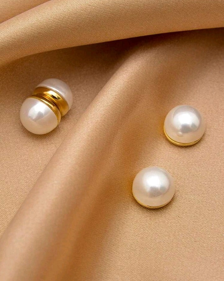 Pendientes Magnéticos con Clip chapado en oro 18 k