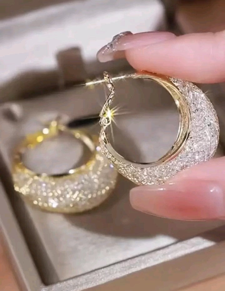 Pendientes de Malla de Cristal