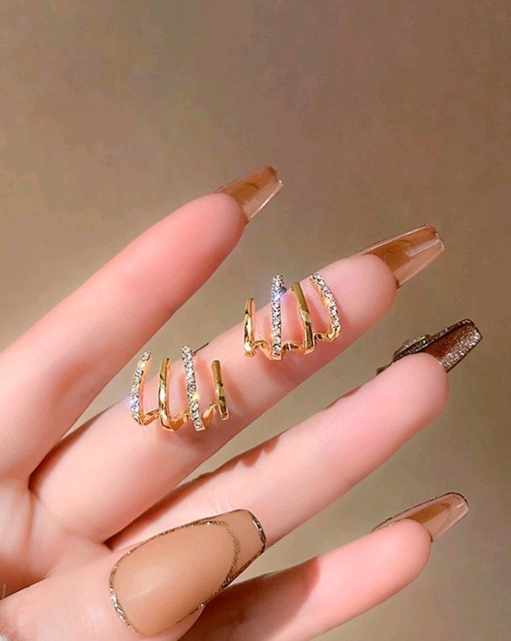 Pendientes Ear Cuff cuatro puntas