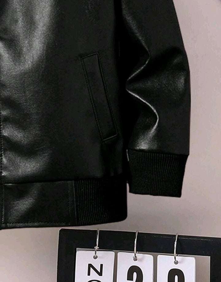 Chaqueta de cuero sintético
