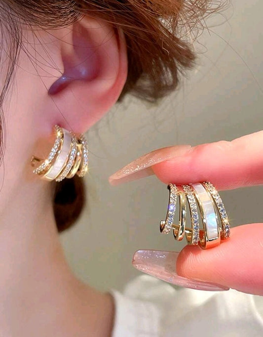 Pendientes Ear Cuffs de estilo francés