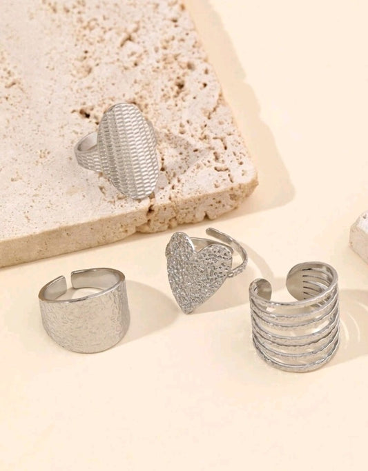 Anillos ajustables de moda