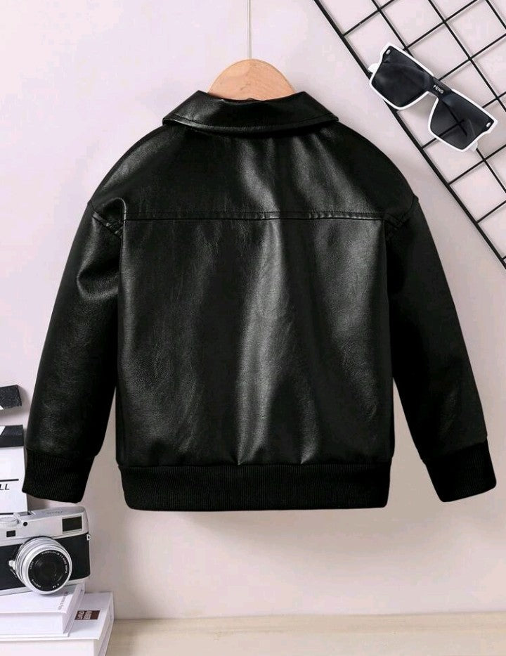 Chaqueta de cuero sintético