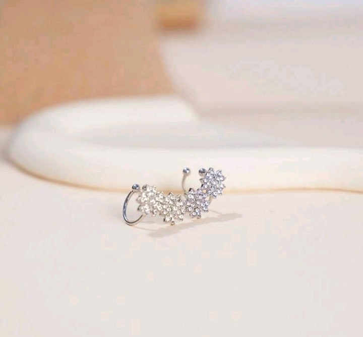 Clip de oreja de 'Flor de Diamante'