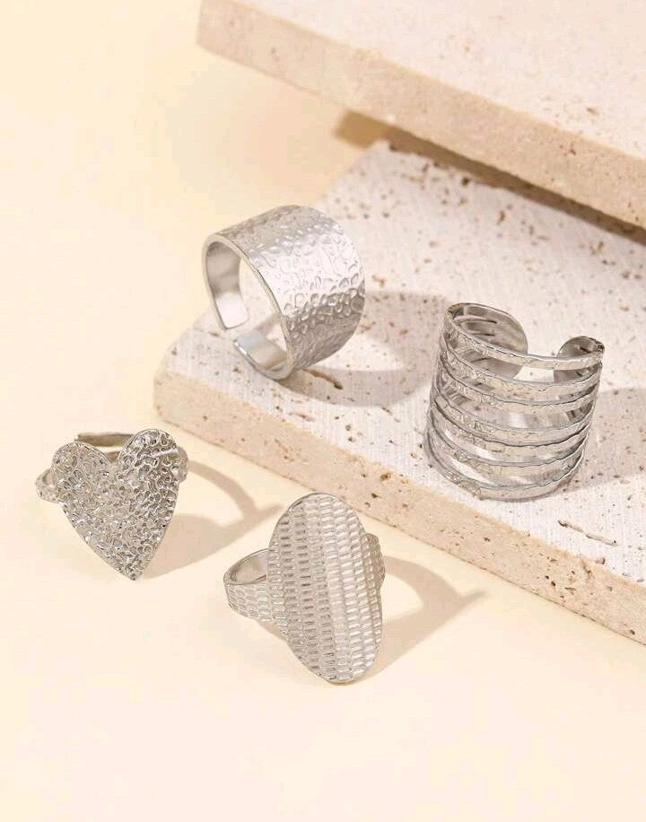 Anillos ajustables de moda