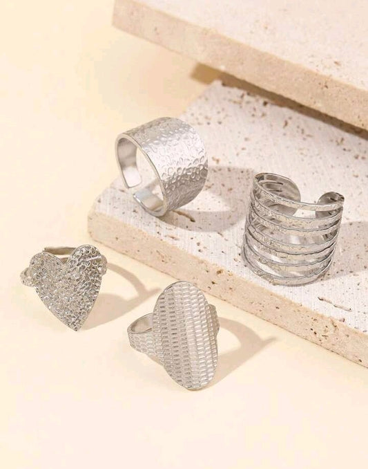 Anillos ajustables de moda