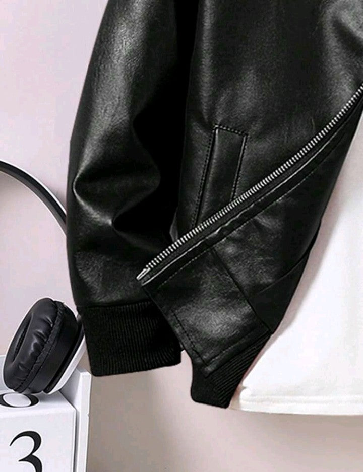 Chaqueta de cuero sintético