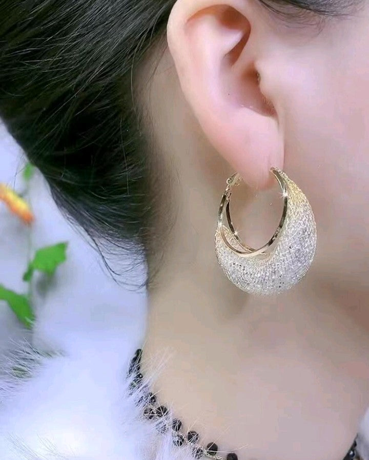 Pendientes de Malla de Cristal