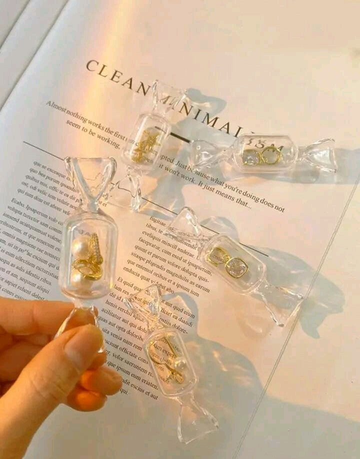Cajita para joyería forma de caramelo