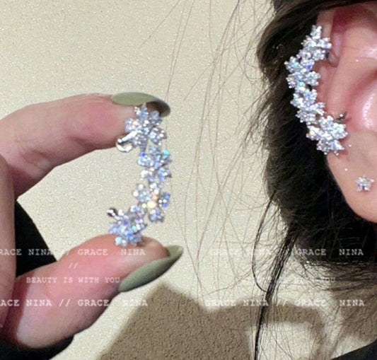 Clip de oreja de 'Flor de Diamante'