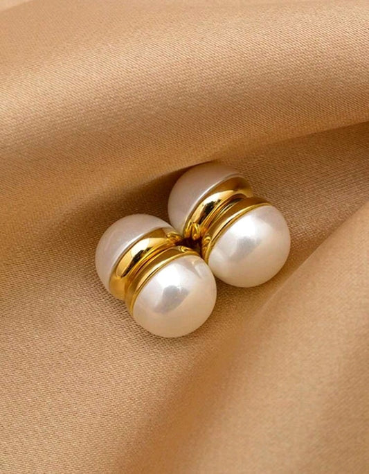Pendientes Magnéticos con Clip chapado en oro 18 k