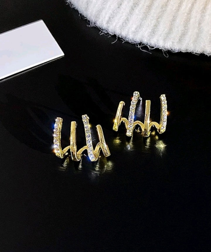 Pendientes Ear Cuff cuatro puntas