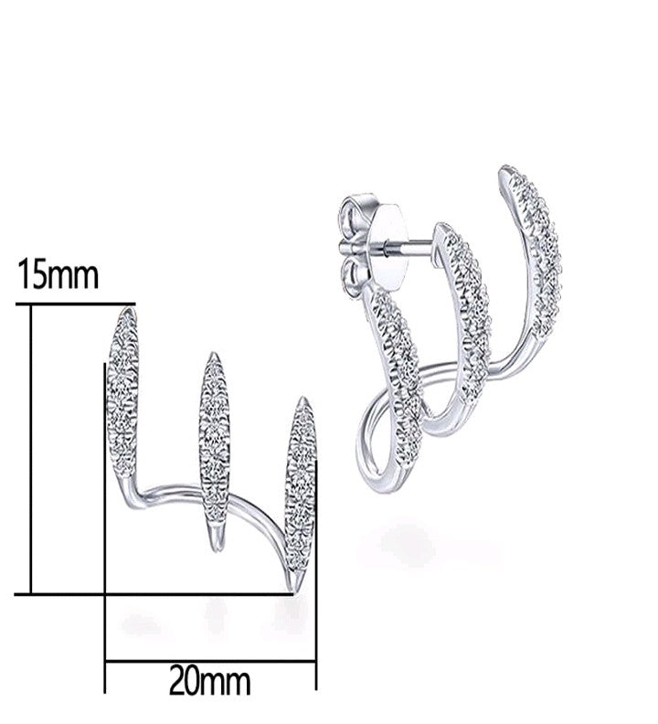 Pendientes Ear Cuffs de Garra