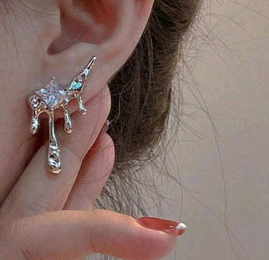 Pendientes Gota de agua de lava