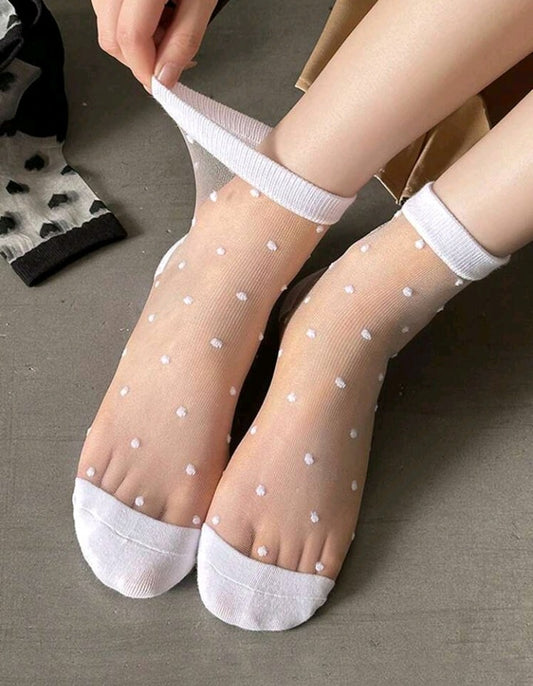 Medias de seda transparentes