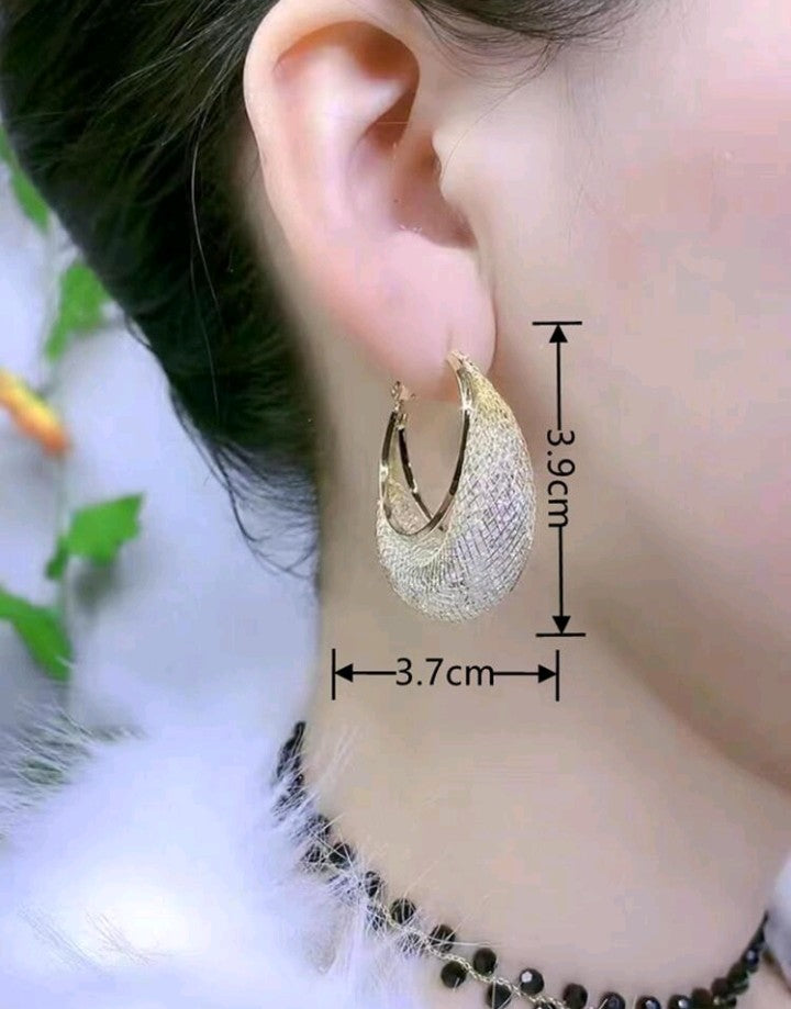 Pendientes de Malla de Cristal
