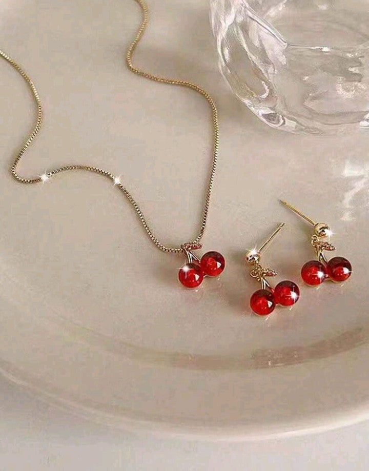 Set de collar y aretes