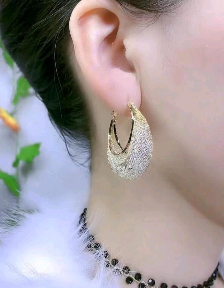 Pendientes de Malla de Cristal
