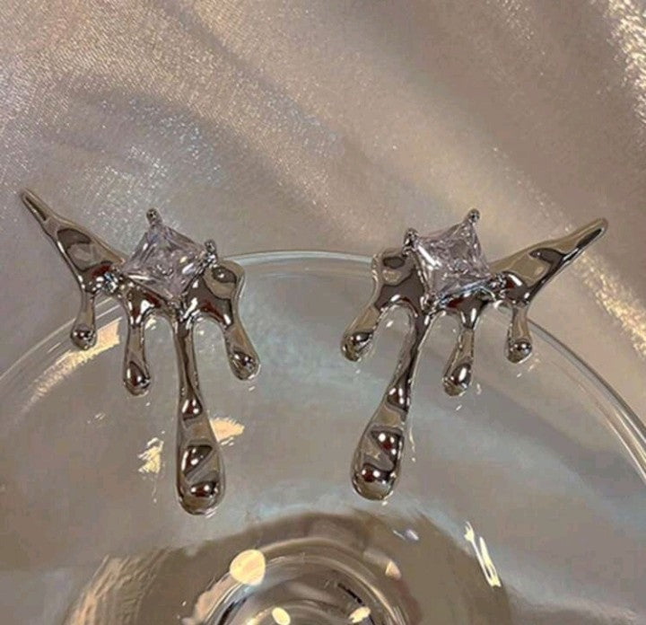 Pendientes Gota de agua de lava